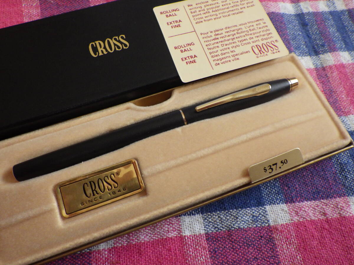 CROSS セレクティップペン CLASSIC BLACK 2505 ブラック×ゴールド 箱付き 未使用長期保管品 アメリカ製 クロス クラシック 廃番モデル拍卖