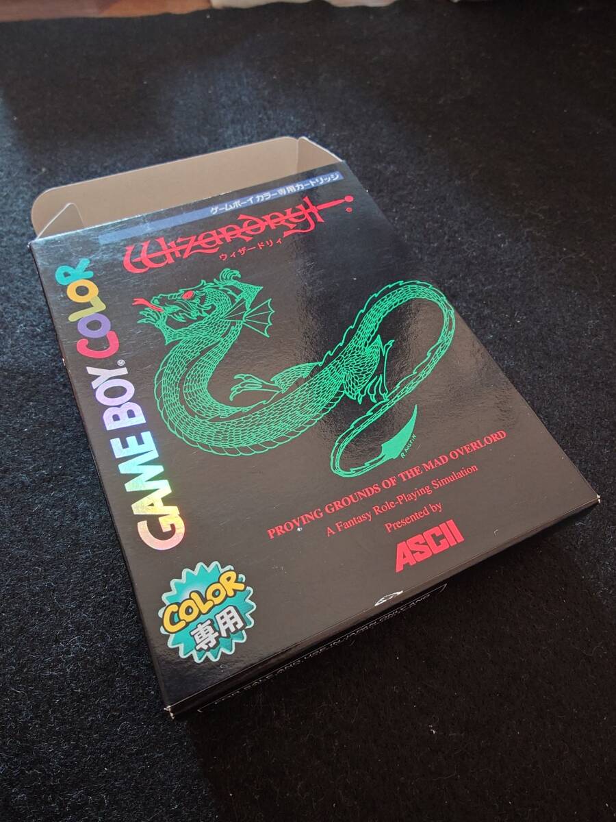 【美品】GBC ゲームボーイカラー ウィザードリィ 狂王の試練場 Wizardry拍卖