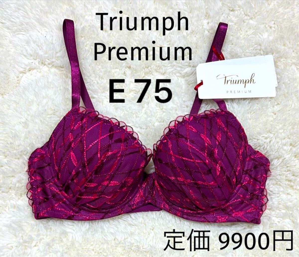 E75 トリンプ Triumph Premium 紫 新品タグ付き ゴールドレーベル 拍卖