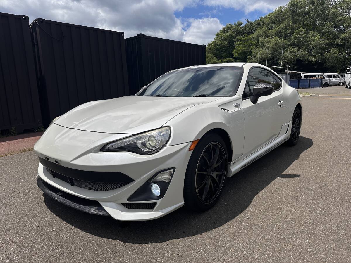 86 GT AT TOMSエアロ、マフラー RAYSホイール 社外テールレンズ 車検取得R9.7/10まで 機関調子良 外装色褪せあり 格安出品拍卖