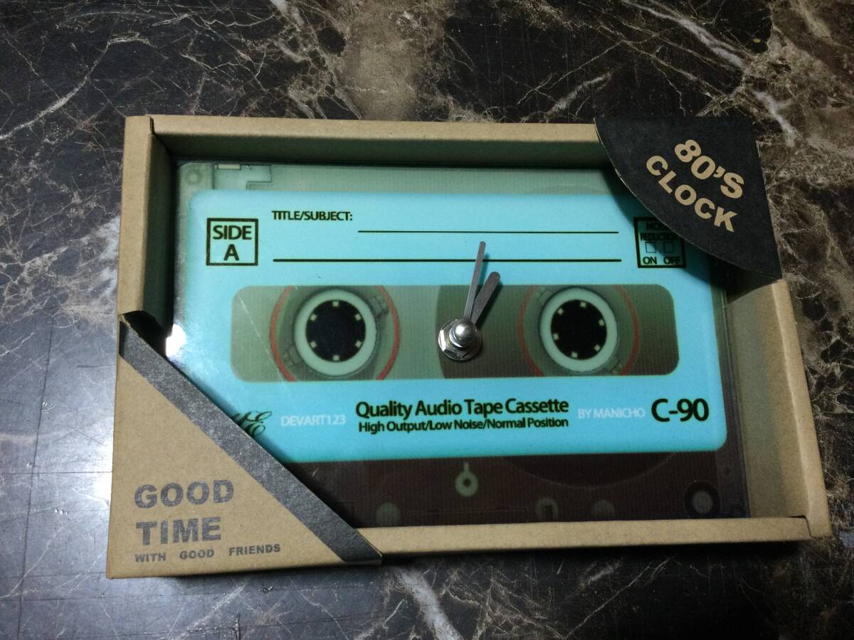 カセットテープ 時計 昭和 レア 作動品拍卖