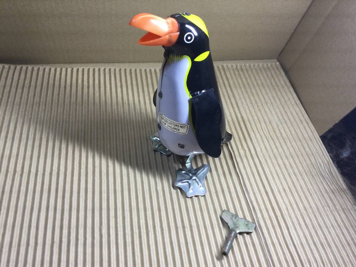 ブリキ ゼンマイ ペンギン 当時物 レア アンティーク 昭和 作動品拍卖