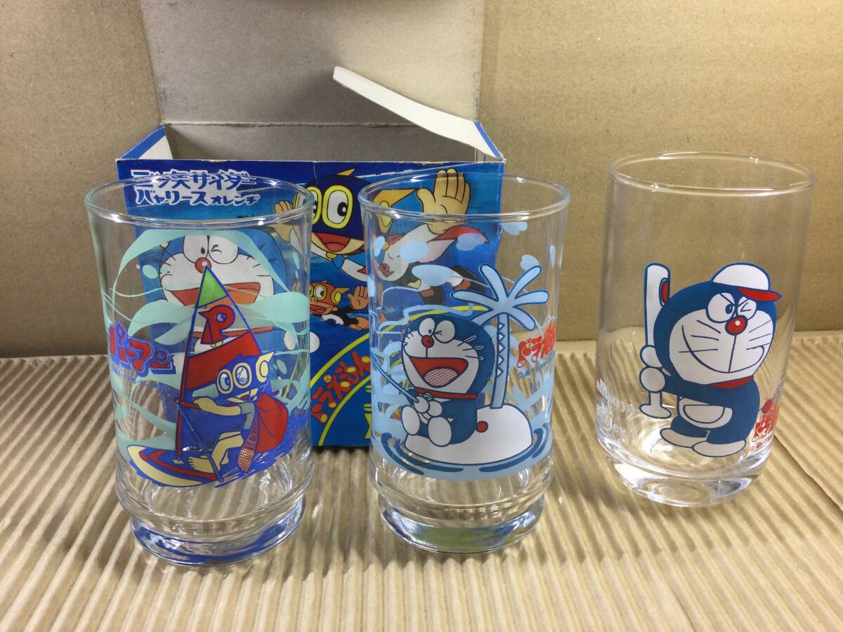 ドラえもん パーマン グラス コップ 昭和 レトロ レア 当時物 セット拍卖