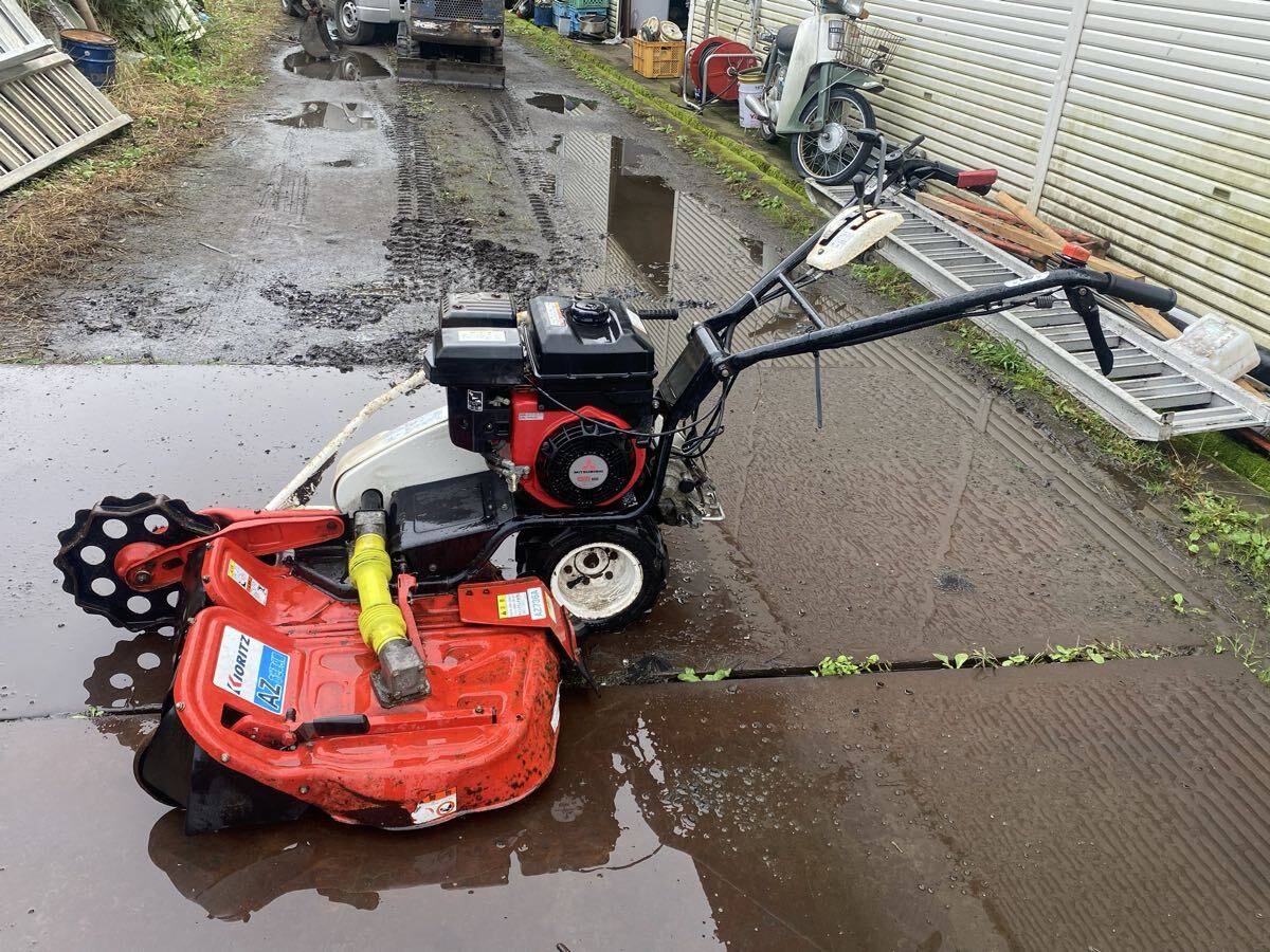 青森十和田市 共立 ウイングモア 2WD あぜ草刈り機 AZ736A 動作確認しました 引き取りOK 配送は送料相談お願い拍卖
