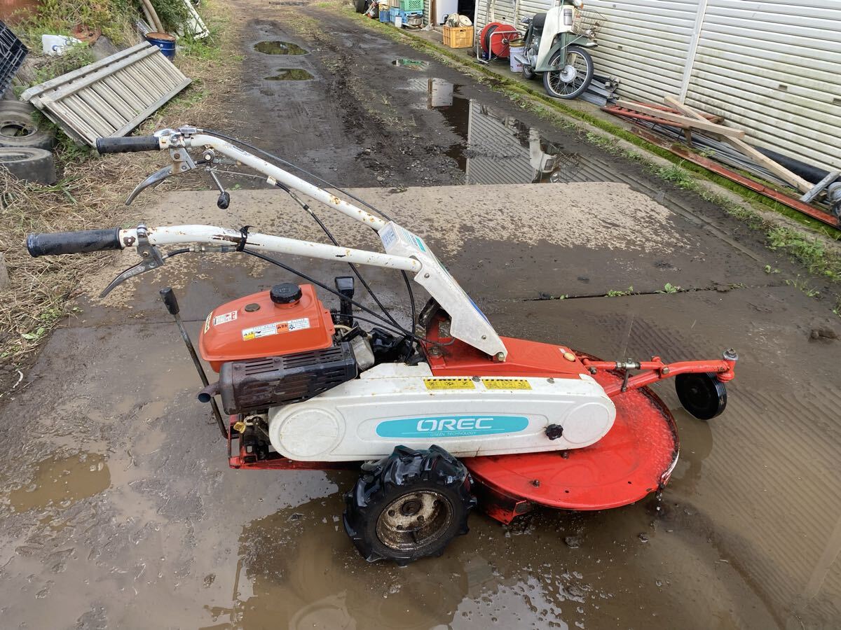 青森十和田市 ロータリーナイフモア オートモア AM61A 自走式 草刈機 芝刈り機 動作確認しました 引き取りOK 配送は送料相談q拍卖