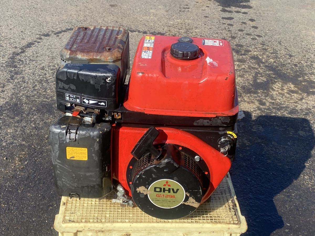 青森十和田市 三菱 ガソリンエンジン OHV GM 291L セル付き 動作確認しました 8馬力 引き取りOK配送は西濃運送へ送料着払い拍卖