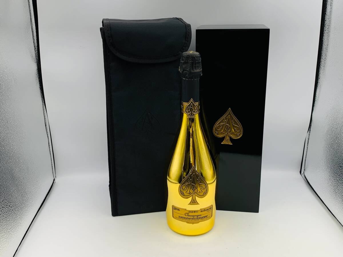 【未開栓 ケース付】ARMAND BRIGNAC BRUT 12.5% 750ml アルマンド ブリニャック ブリュット シャンパン ゴールド【80】251017I1U4B6拍卖