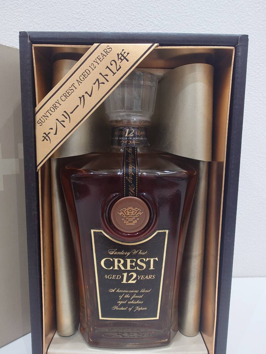 【大阪府内限定発送】★大黒屋★SUNTORY サントリー クレスト 12年 43% 700ml 箱付拍卖
