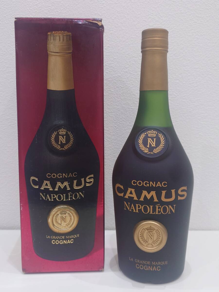 ★大黒屋★ CAMUS NAPOLEON LA GRANDE MARQUE カミュ ナポレオン グランマルキ 度数記載なし 未開栓 箱付拍卖