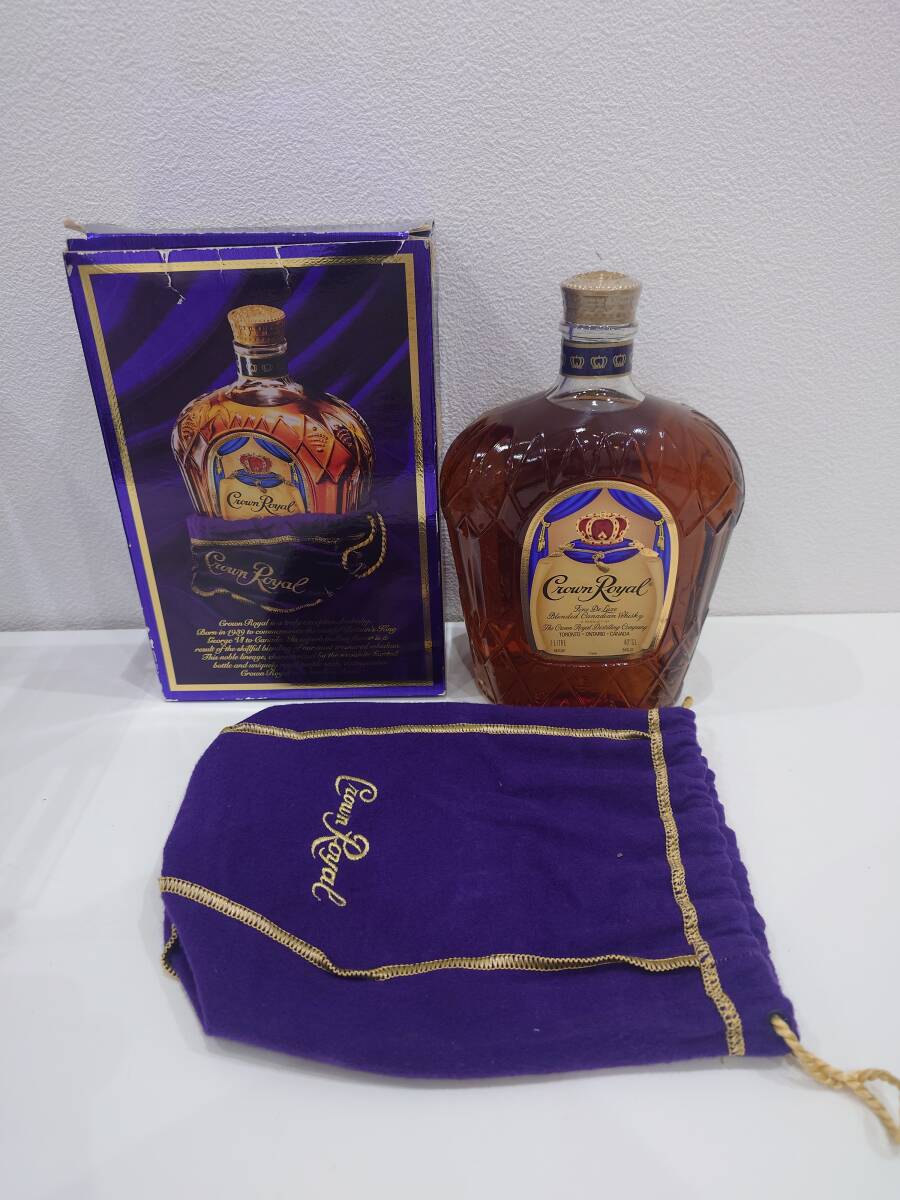 ★大黒屋★Crown Royal クラウンロイヤル 1000ml 40% 未開栓 箱付拍卖