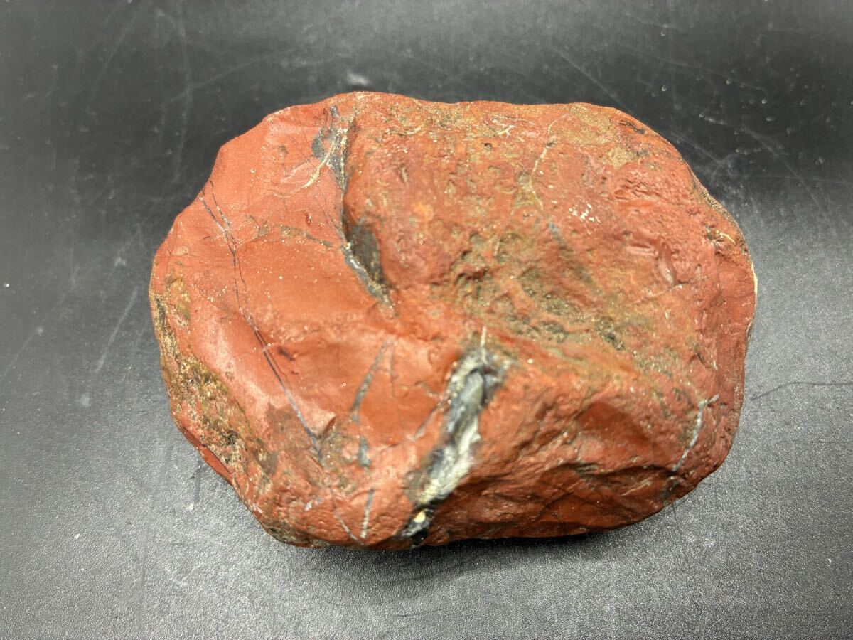 S174 碧玉 ジャスパー 赤 219g 石英 玉髄 医王山 原石 鑑賞石 水石 自然石 天然石 小矢部川 富山拍卖