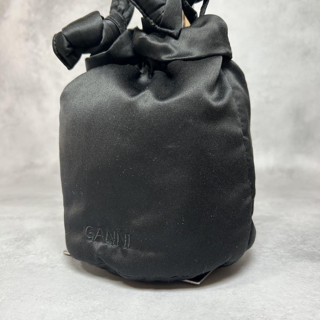 【送料無料】GANNI ガニー ハンドバッグ ブラック拍卖
