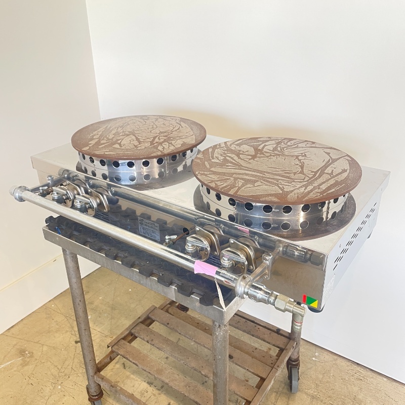 北海道・九州・沖縄・離島等追加送料有【中古】 クレープコンロ IGA 都市ガス 幅900×奥行450×高200mm (a011) 業務用 厨房機器拍卖