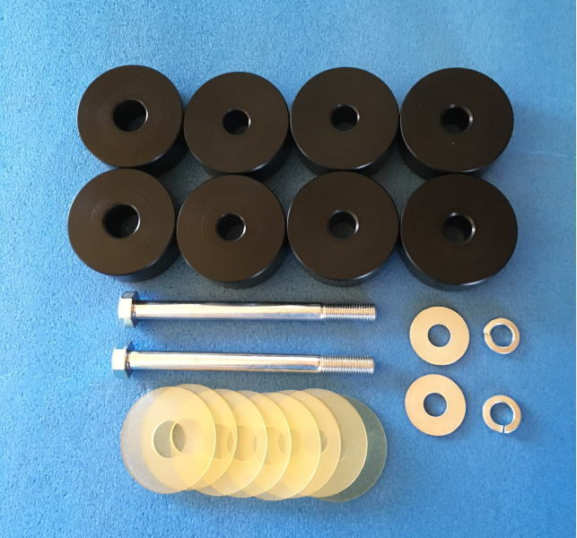 業界最安/Jimny/ジムニー/JB/簡単ボディーリフトキット/27mm/衝撃緩和シート付/黒2拍卖