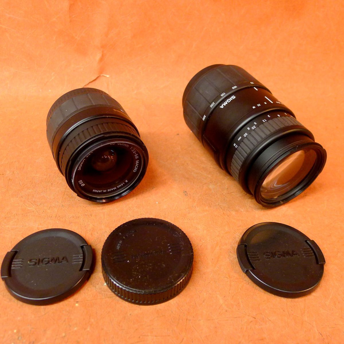 j◆019 ミノルタ用 レンズまとめて2点①SIGMA AFズームレンズ 70-300mm 1:4-5.6 DL MACRO ②SIGMA ZOOM 28-80mm 1:3.5-5.6 MACRO/60拍卖