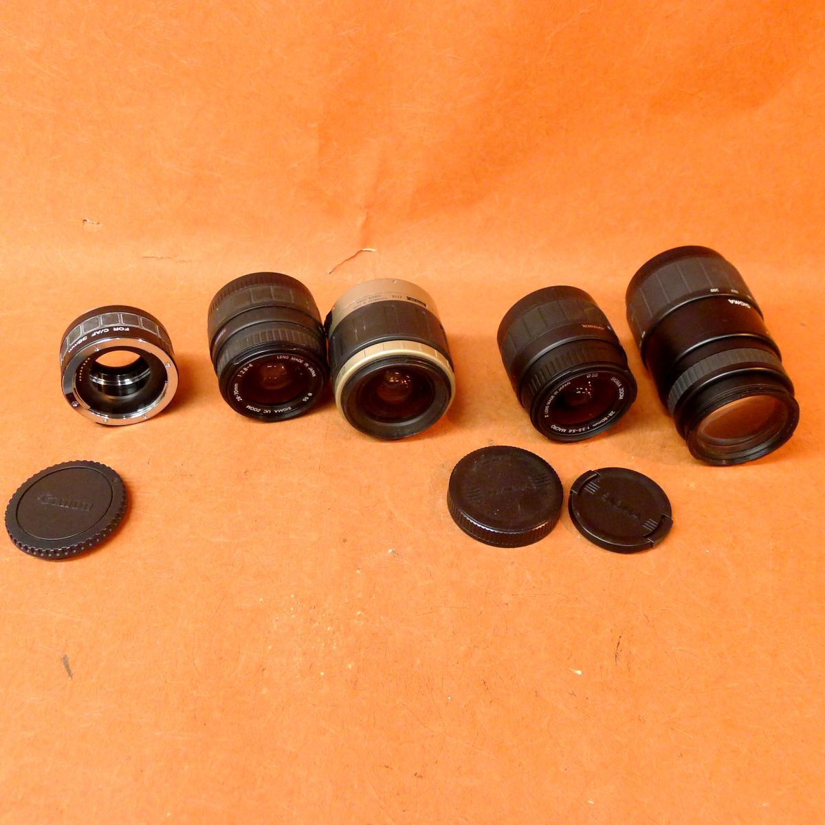 j◆134 キャノン レンズまとめて5点①KENKO EXTENSION TUBE②TAMRON 28-80 1:3.5-5.6③SIGMA UC 28-70 1:2.8-4等/60拍卖