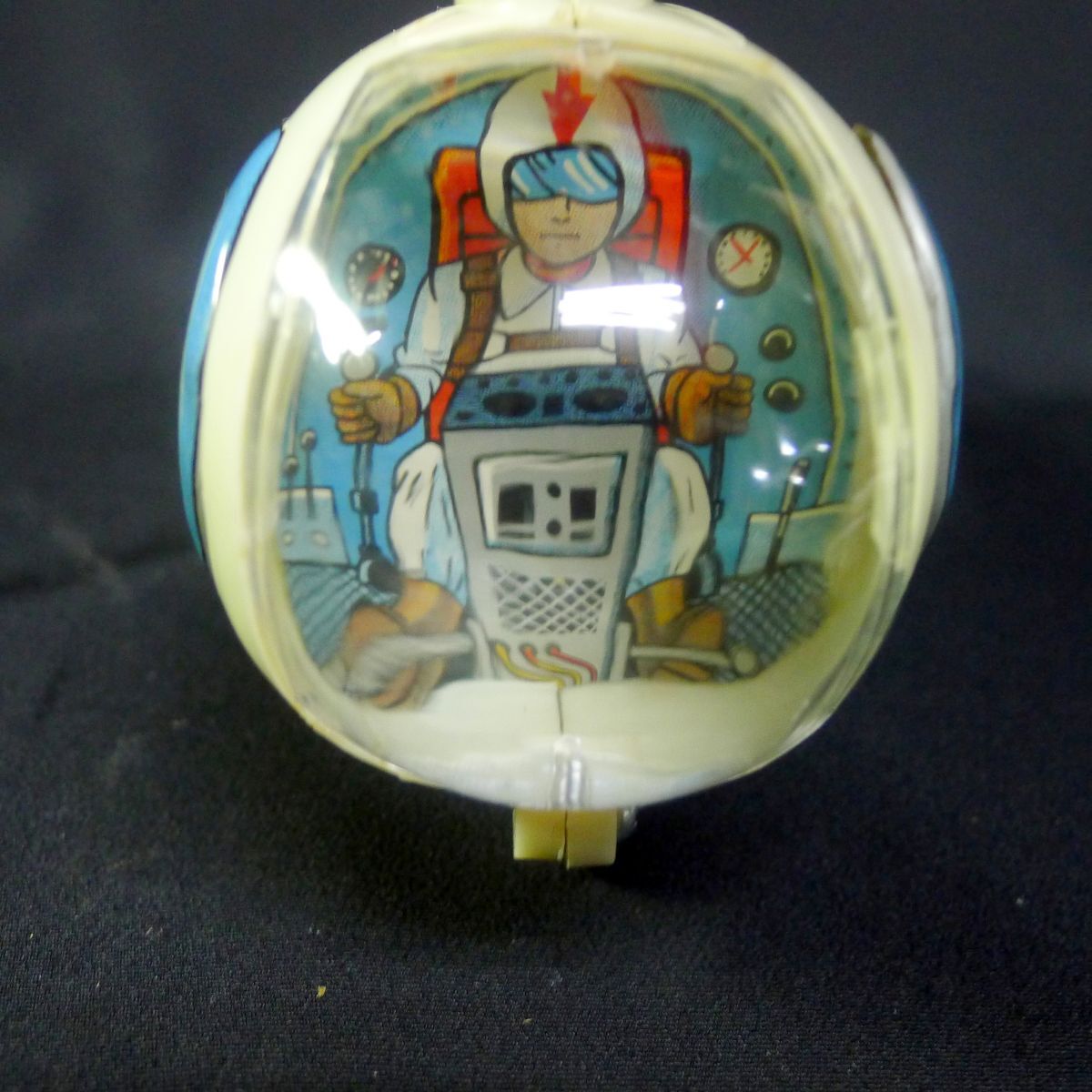 j◆415 昭和レトロ当時物ー部ブリキヘリコプターSKY PATROL 日本製 古い 玩具/80拍卖