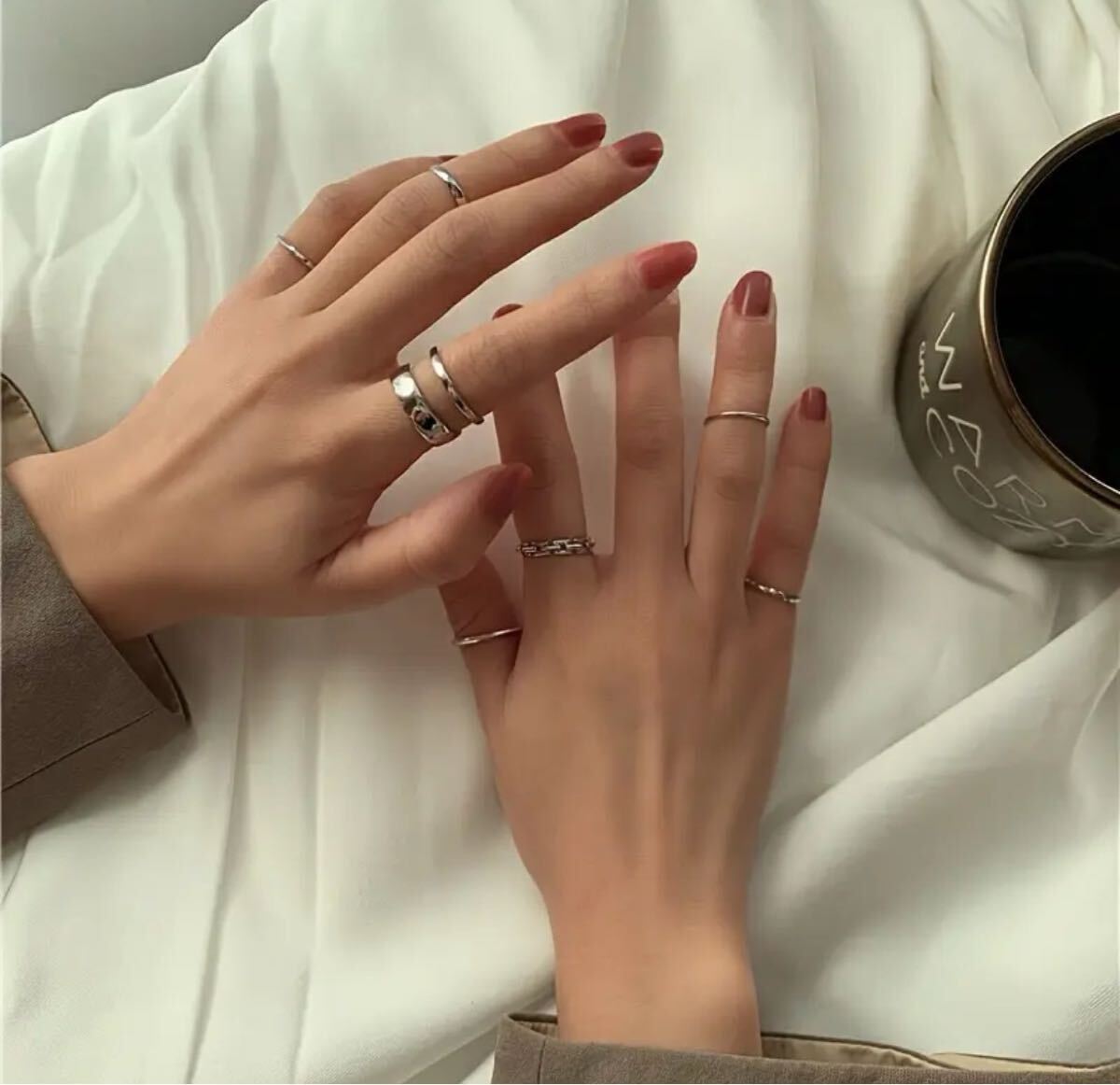 シルバーリング 7点セット 指輪 リング アクセサリー シルバー拍卖