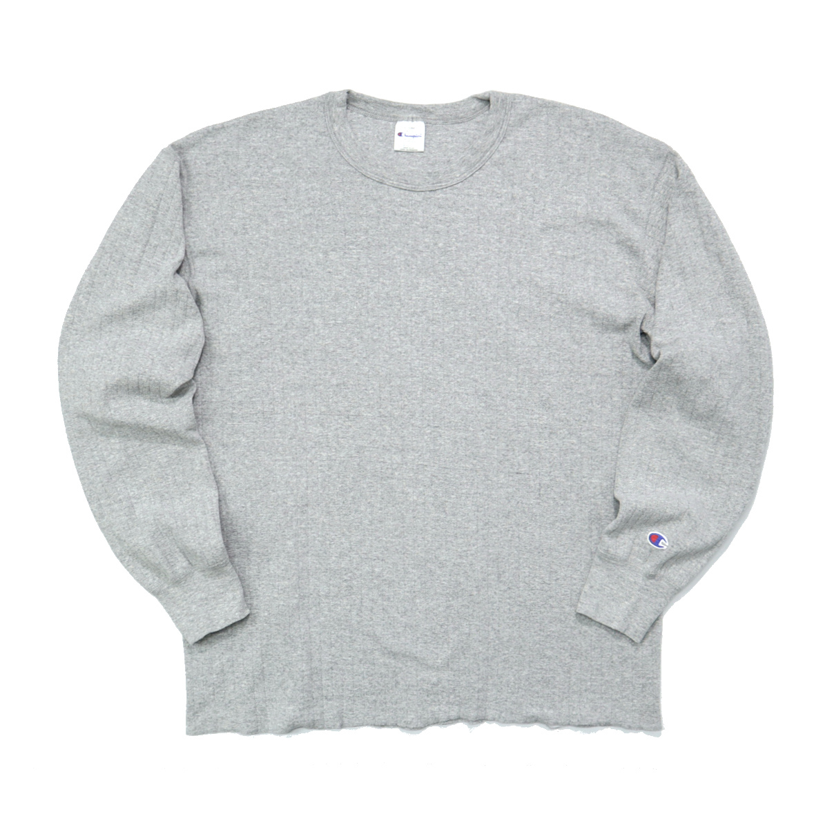 90s ビンテージ CHAMPION チャンピオン USA製 針抜き カットソー ロンT 長袖 ロングスリーブ Tシャツ カットソー 古着 1990年代 XL グレー拍卖