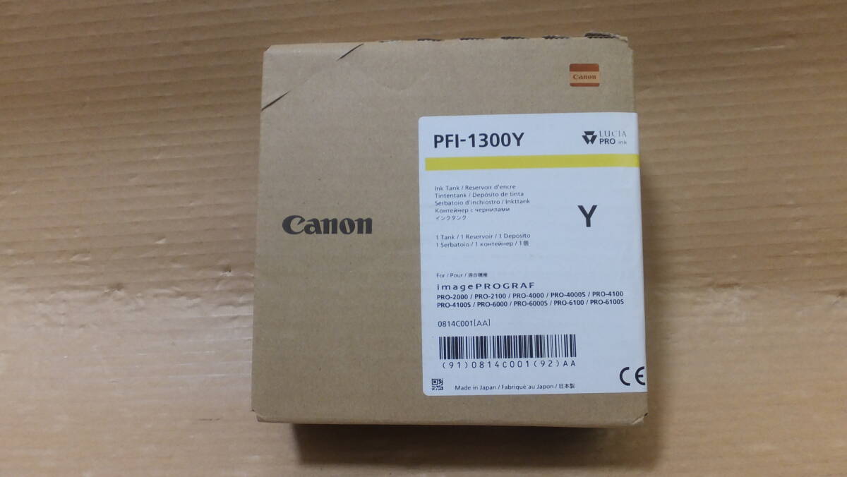 ★超格安!!Canon 純正インクタンク PFI-1300Y イエロー 未開封・未使用品 ★拍卖