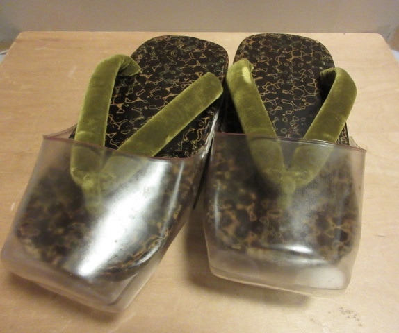 津軽塗・お下駄★螺鈿入り・高級★23、5cm★ビニールつま付★箱付き★新品★1点のみ★ ATJ-48拍卖