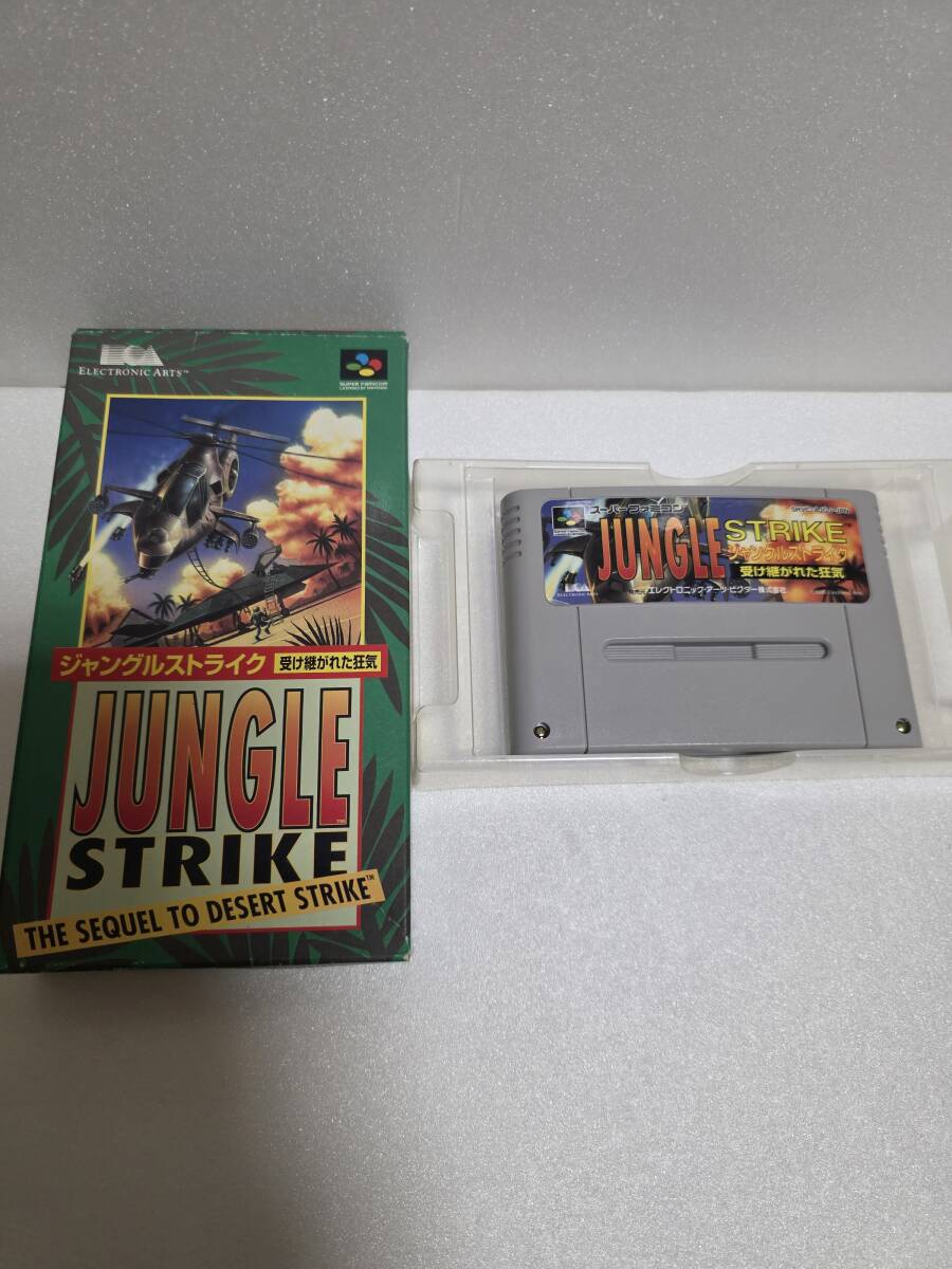 【1円スタート】ジャングルストライク 箱 スーパーファミコン ソフト SFC 拍卖
