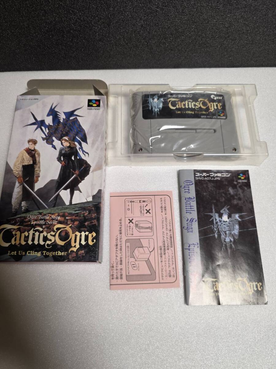 【1円スタート】タクティクスオウガ 箱 説明書 スーパーファミコン ソフト SFC 拍卖