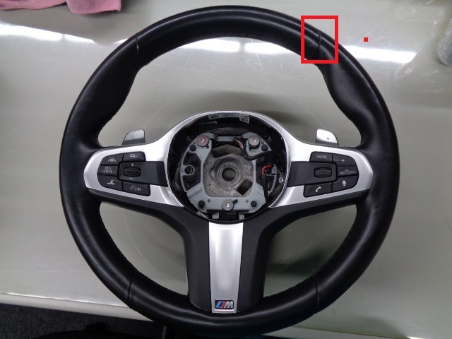 ◎BMW.Mスポ.G30.G31etc.パドル付き.レザーハンドル.管2510006拍卖