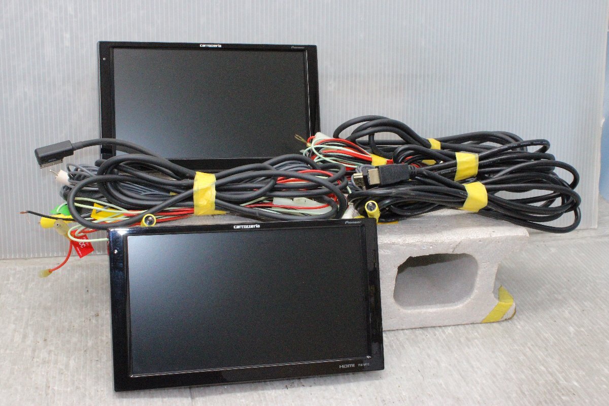 カロッツェリア TVM-W910 9インチ ヘッドレスト モニター 2台セット HDMI ステー欠品 *74拍卖