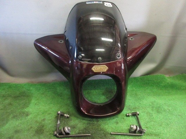 稀少!当時物SHOEI製ヤッコカウルASSY☆ステー付き!、スクリーンひび割れ有り倹CB750FOURW123SRSAマッハZ10002XSXTGT750550380R100拍卖