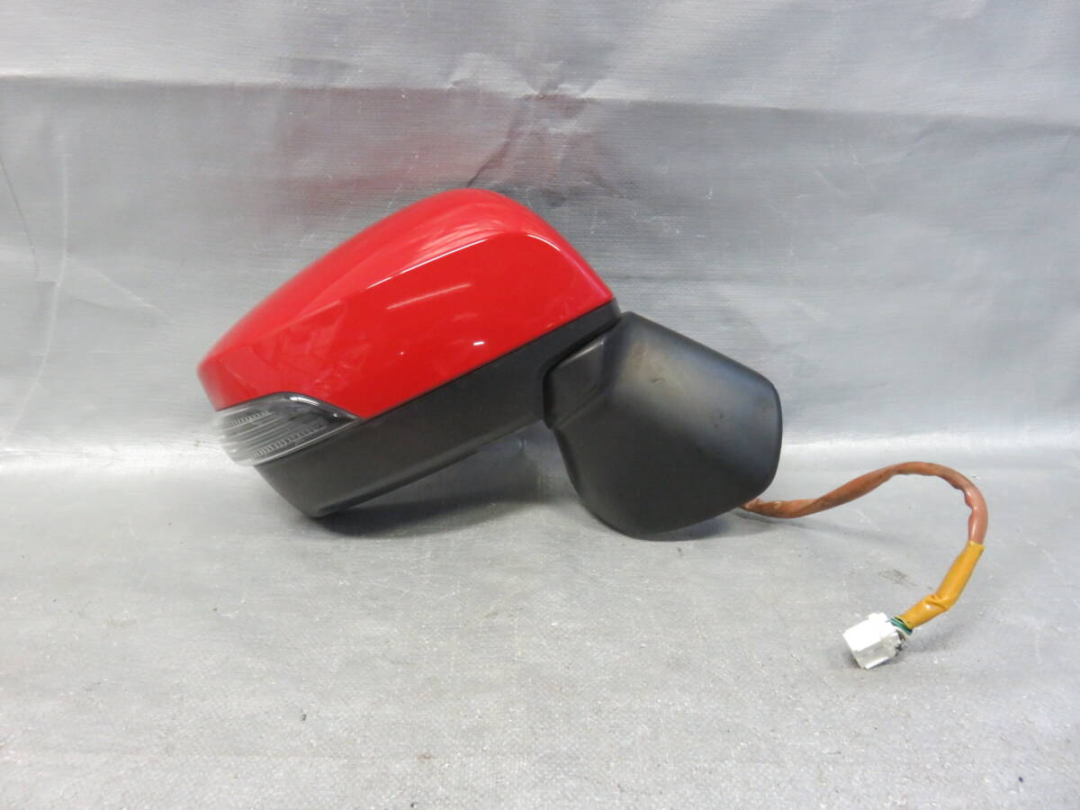 ★STD7629/動作OK スバル純正 VM4 VMG レヴォーグ 右 ドアミラー サイドミラー 運転席 右前 C7P 赤 ライトニングレッド拍卖