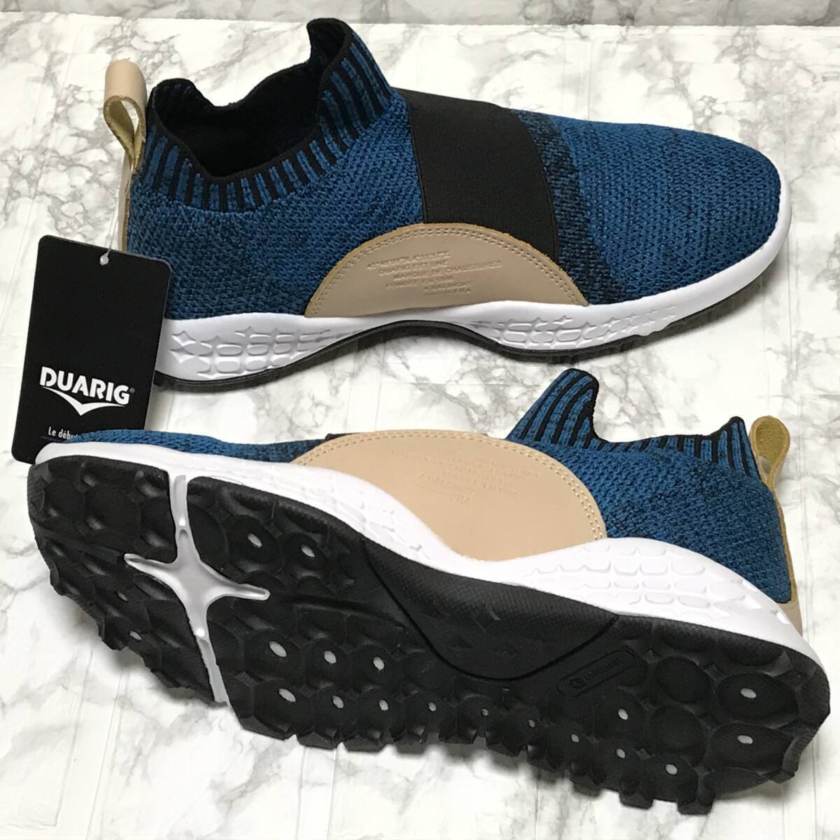 【新品】匿名配送★23㎝★デュアリグ(DUARIG)★DUA ENVELOP★渋めブルー系★軽量スリッポン 多目的シューズ★ゴルフ/アウトドア/普段履き拍卖