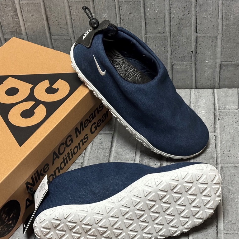 【新品/箱付】31㎝★NIKE ACG MOC(ナイキACGモック)アーモリーネイビー(キャンバス素材)拍卖