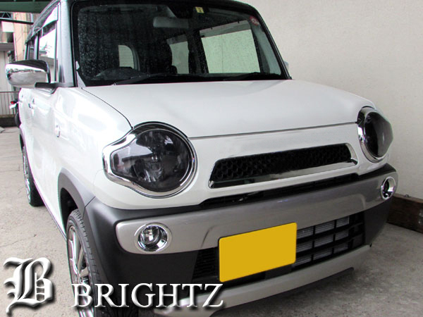 ハスラー MR31S MR41S スモーク ヘッド ライト カバー ランプ フロント ガーニッシュ パネル SMO-FRO-023拍卖