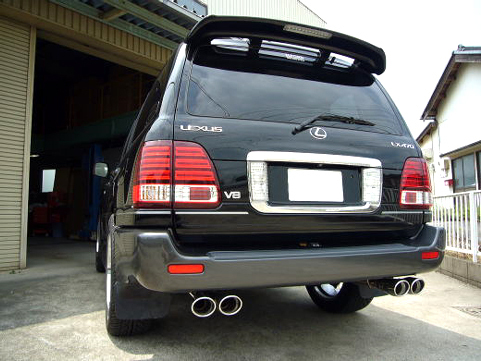 「明和/エルフォード」100系ランドクルーザー&シグナス(ランクル)2UZ/4.7L用スプリットマフラー(4本出し)拍卖