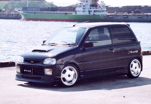 「LIVE SPORTS」ミラ アヴァンツァート(L502S)前期用サイドステップx左右(FRP黒ゲル)拍卖