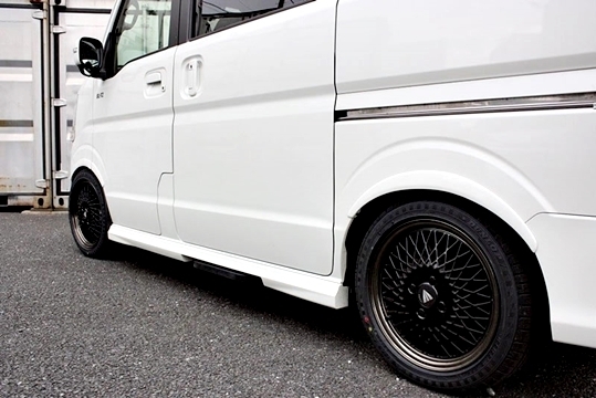 「VARY/ヴァリアント」エブリイ バン/ワゴン(DA17V/W)用+8mm ローフォルム フェンダートリムx1台分拍卖