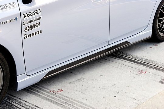 「トップシークレット」30系プリウス(ZVW30)用サイドステップ(センター部カーボン)x左右拍卖