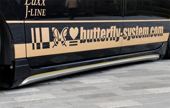 「バタフライシステム/黒死蝶」タント カスタム(L375)用サイドステップx左右拍卖