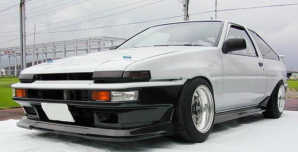 「ジェイブラッド/j-blood」トレノ(AE86)用フロントブリスターフェンダー(+30mm)拍卖