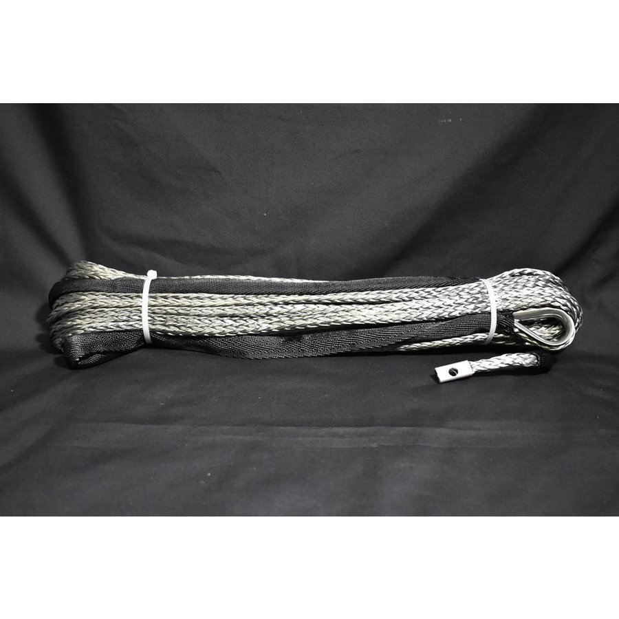 ウインチ用 シンセティックロープ グレー 7mm x 20m 3400kg拍卖