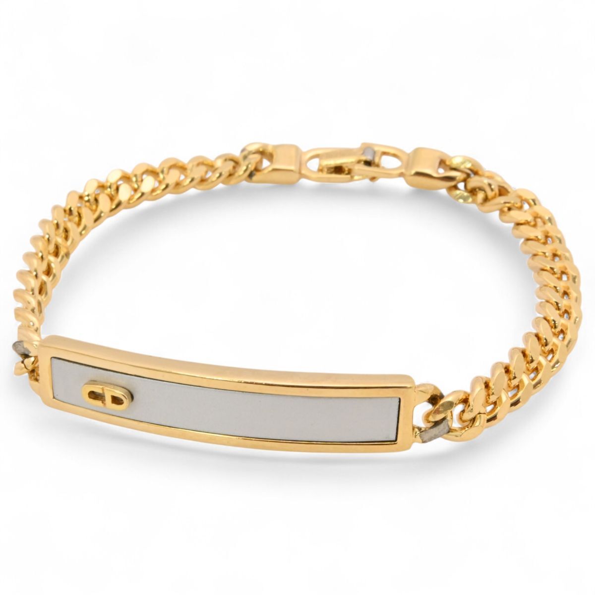 ディオール ブレスレット CDロゴ プレート GP Aランク di7810bd拍卖