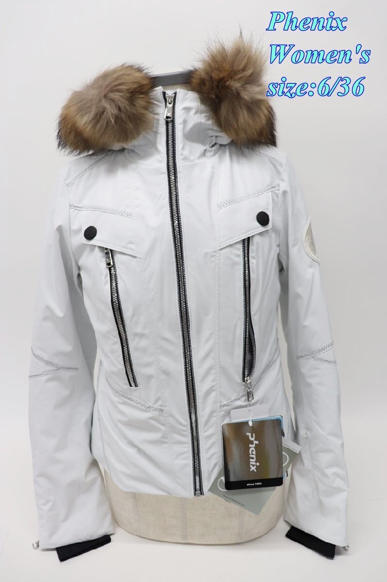 Phenix フェニックス レディース ネックウォーマー付きスキージャケット 6/36 オフホワイト ES782OT69 R2510-123拍卖