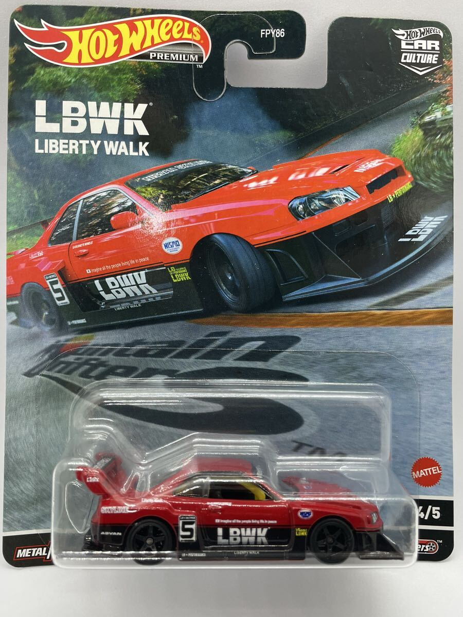 ホットウィール LB-ER34 SUPER SILHOUETTE NISSAN SKYLINE カーカルチャー スーパーシルエット リバティウォーク 日産 スカイライン拍卖