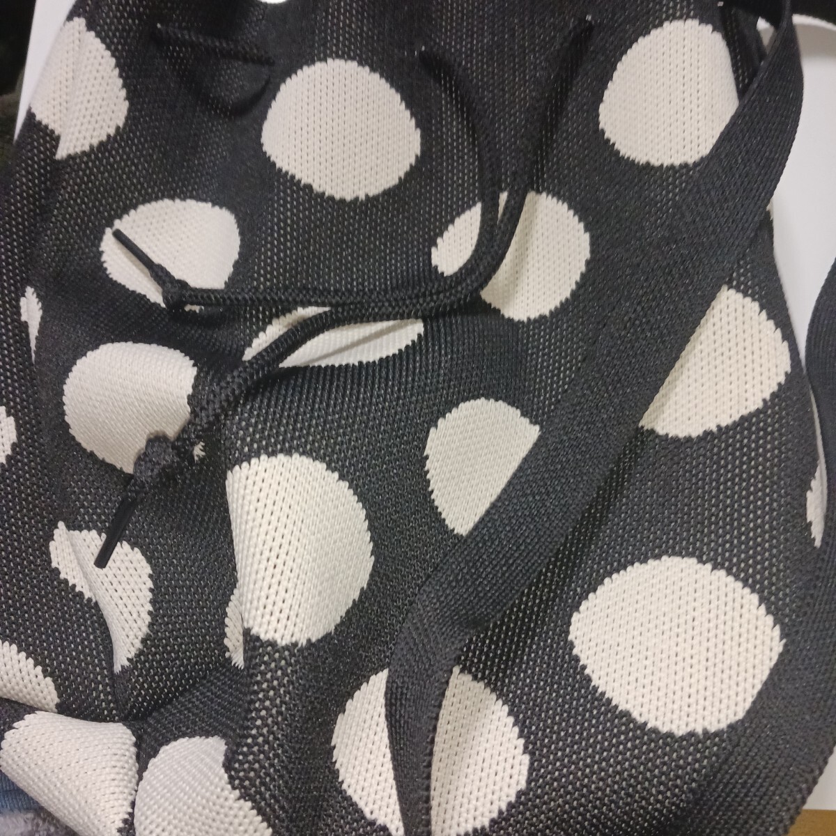 ドット柄みずたま ダルメシアンバック ZARA 当日発送! 黒拍卖