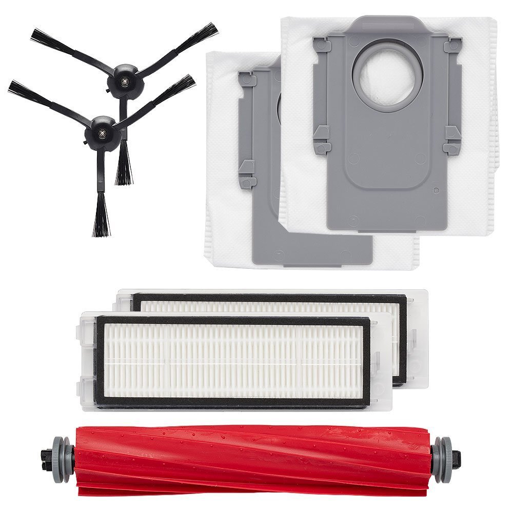 ●ロボロック用 Q Revo 対応 交換パーツ7点セット 互換品(メインブラシ/サイドブラシ/エアフィルター/紙パック) ロボット掃除機拍卖