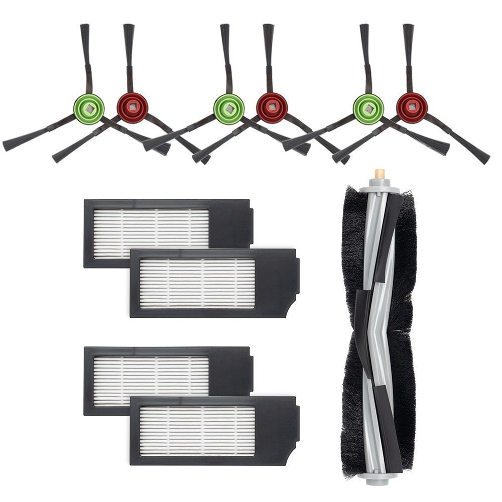 ●エコバックス【交換用消耗品11点セット】互換品 サイドブラシ3セット/フィルター4個/ローラーメインブラシ1本 X1/T10用拍卖