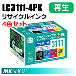 MFC-J738DN/MFC-J738DWN/MFC-J998DN/MFC-J998DWN/DCP-J973N/DCP-J987N対応 リサイクルインクカートリッジ 4色パック エコリカ (代引不可)拍卖