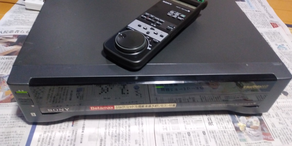 SONY ベータビデオデッキ SL-200D リモコン付き 中古現状品送料込み拍卖