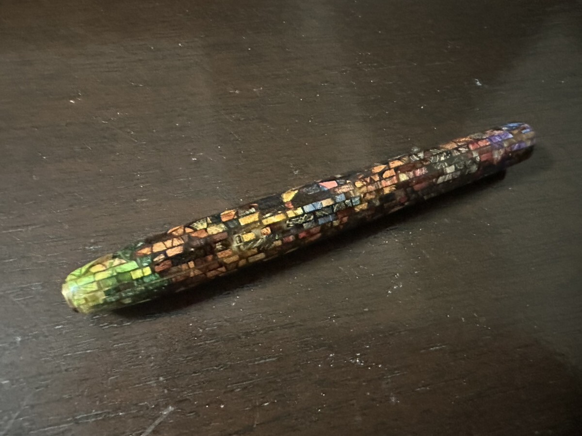 Steef&Co ステンドグラスウッド シャーペン 中古 数回使用 ぺんてるPG5用 ぺんてるPG5付き拍卖